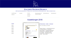 Desktop Screenshot of galerie-dagmar-reimus.de